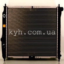 Радиатор охлаждения двигателя CHEVROLET AVEO 04- (OE 96536526) (АКПП) (+/-A/C); DAEWOO KALOS 1.4 A/T 02-  96536526